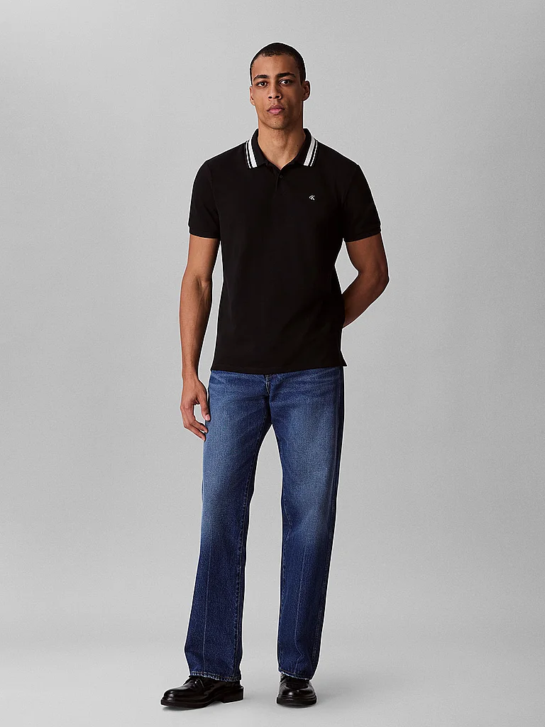 Calvin Klein Jeans Polo à Manches Courtes Lv04rc276g Black L Homme 4